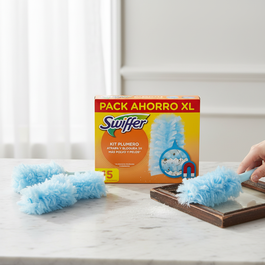 Kit Plumero Swiffer con mango y recambios