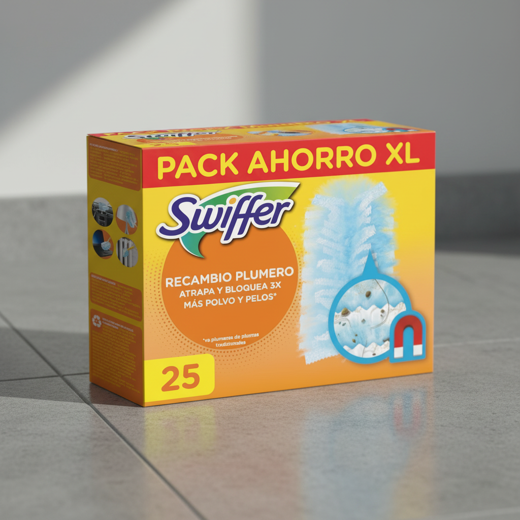 Atrapa y retiene polvo y pelo en seco
