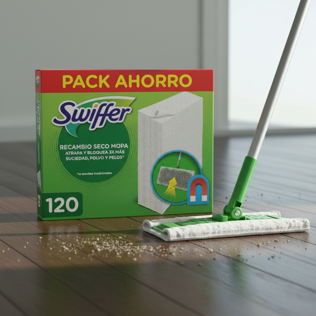 Atrapa polvo y pelo en suelos duros