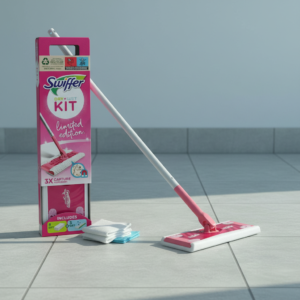 Kit Swiffer para polvo seco con trapeador y paños